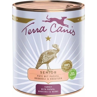 Terra Canis Senior Turkey with papaya broccoli & herbs 800 g