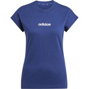 adidas Дамска тениска Adidas Essentials Linear Cotton T-Shirt Womens - Navy