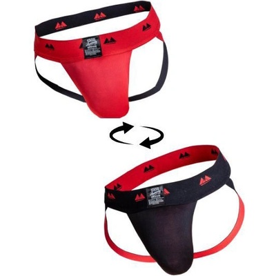 MM Sports The Original Jockstrap Reversible Black-Red L