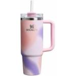 STANLEY 1913 Quencher H2.0 Flowstate Drinking Bottle with Straw 0.89L - Thermo Mug Cools Up to 9 Hours, 40 Ice Cooled - Thermos Bottle BPA Free Stainless Steel - Rose Petal Motion - 10-10829-402