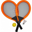 Woopie set 2v1 bedminton a tenis Oranžová