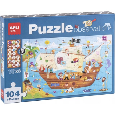 Apli Kids Pozorovací loď pirátů 104el