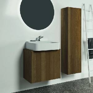 Ideal Standard Висок стенен шкаф Ideal Standard Atelier Conca, цвят тъмен орех, 37 см, 1 врата (T3956Y5)