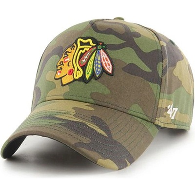 47 brand Шапка 47 brand Nhl Chicago Blackhawks в бежово с десен H-GRVSP04CNP-CMB (H.GRVSP04CNP.CMB)