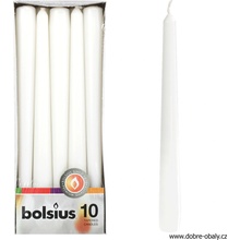 Bolsius Konická Bílá 24 x 245 mm 10 ks