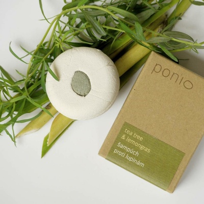 Ponio Tuhý šampon Tea tree a lemongrass 30g bez obalu