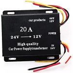 Foxgood Трансформатор конвертор на напрежение от 24 V на 12 V , DC20-30 20А (1436-20a)