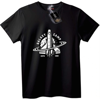 NOONEBRAND Тениска Космически лагер космическа совалка - L, Black