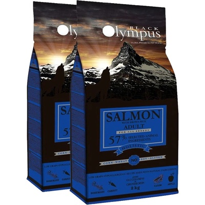 Black Olympus Adult Medium Salmon & Brown Rice 2 x 12 kg