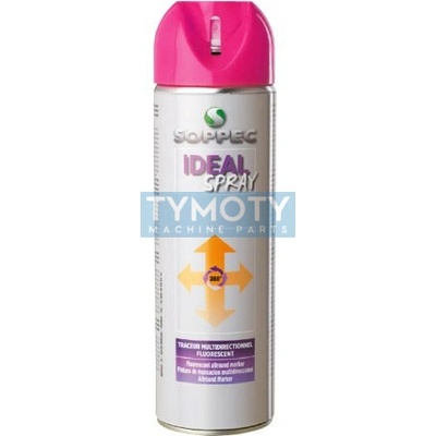 SOPPEC Značkovací sprej IDEAL fluorescentný ružový 500ml trvanlivosť 12 mesiacov