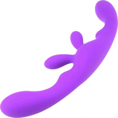 Sensual M28 Dvojité silikonové dildo 23 cm flexibilní fialové