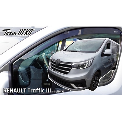 Deflektory Renault Trafic, 2021 predné dlhé