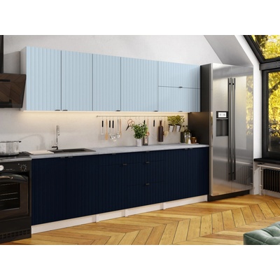 FRONTI Kuchyňská linka PEREA 260 cm Denim/Marine blue