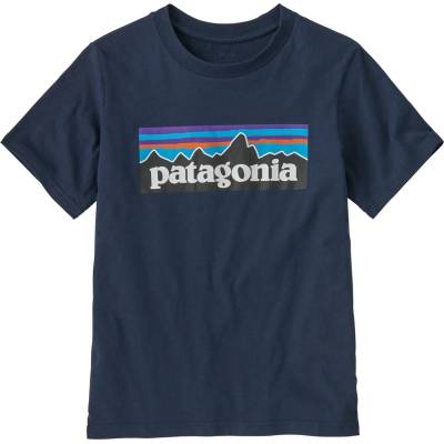 Patagonia Детска тениска Patagonia Kid's P-6 Logo T-shirt - New Navy - размер M (704-3909-0313)
