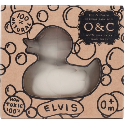 Oli&Carol hryzatko kačička Elvis the Duck Grey 1×1 ks