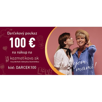 Darčekový poukaz v hodnote 100€