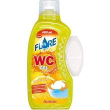 Flore WC gel gel do košíčků toalet Lemon 400 ml