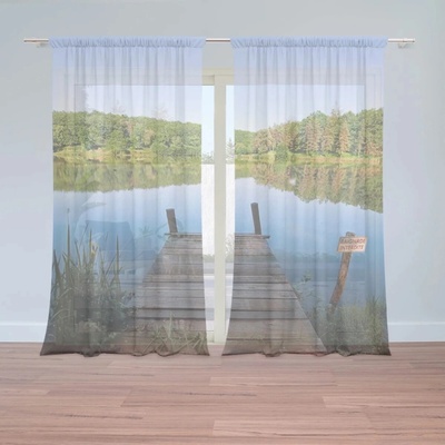 Sablio Záclony Mólo na jazere: 2ks 150x250cm