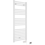Crystal Електрическа лира за баня Crystal E-AGATE, 500 W, 1200 x 500 mm, заредена с термофлуид, бяла (389950)