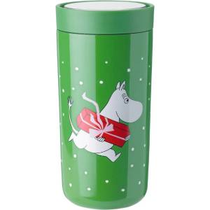 Stelton Термос чаша TO GO CLICK MOOMIN PRESENT 400 мл, зелен, Stelton (SN13719)