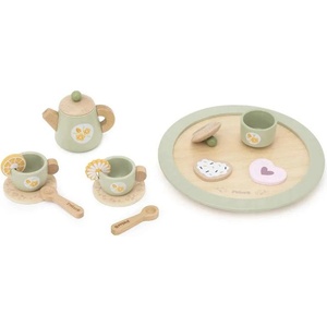 Viga Toys Дървен сервиз за чай Viga Toys PolarB - Зелен (44305) - baby