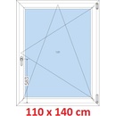 Soft Plastové okno 110x140 cm, otváravé a sklopné