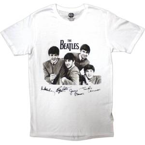 The Beatles Mop Tops & Signatures White XL Риза (BEATTEE612MW04)