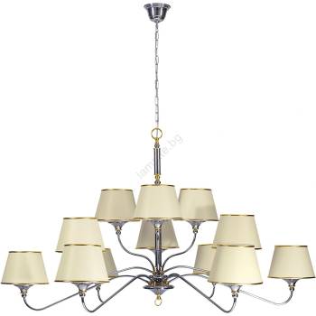 JUPITER 1411 - NESS NE 12 - Полилей на въже, кабел 12xE27/60W/230V (10701411)