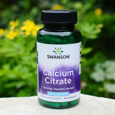 Swanson Calcium Citrate 200 mg 60 kapslí