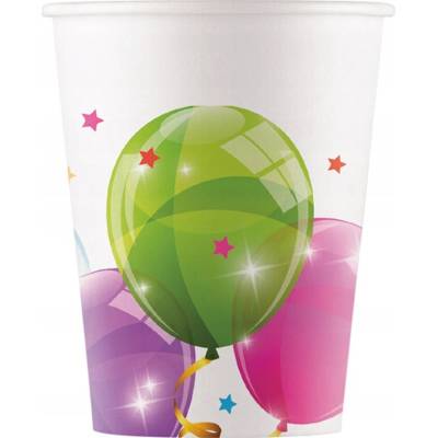 Procos Papierové poháre 8 kusov 200 ml