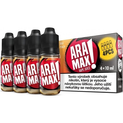 Aramax Peach 4 x 10 ml 12 mg
