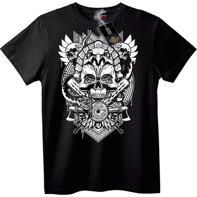 NOONEBRAND Тениска Черепен племенен дизайн - XL, White