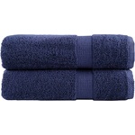 vidaXL Премиум кърпи за душ SOLUND 2 бр. тъмносини 70x140 см 600 г/м2 (137260)