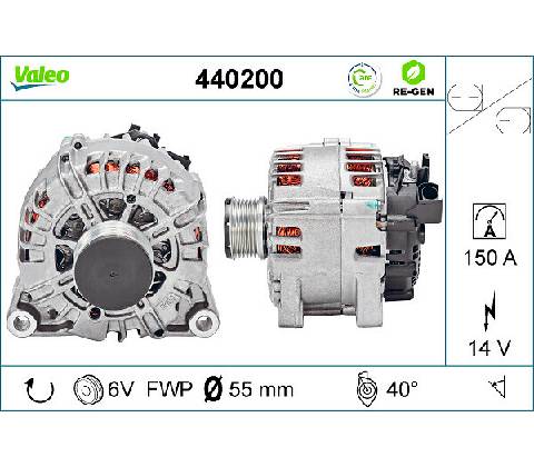 Alternátor VALEO 440200