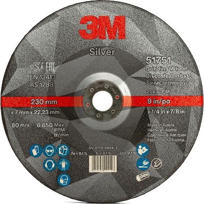 3M Silver Brusný kotouč 230 x 7 51751