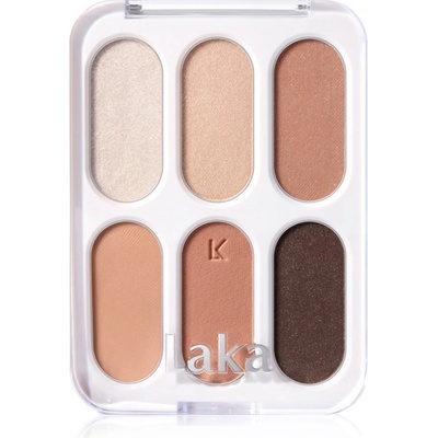Laka Forever6 Eye Palette палитра сенки за очи цвят 04 Tan Peach 7 гр