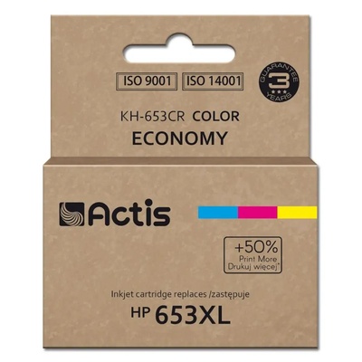 Actis Мастило Actis KH-653CR (заменя HP 653XL 3YM74AE, Premium, 18 ml, 300 страници, цветно) (KH-653CR)