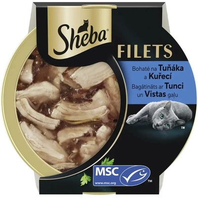 Sheba Vanička Sheba Filets s kuřecím a tuňákem 60 g