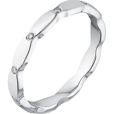 Tiami Prsten z bílého zlata s diamanty Wave RWDW2401
