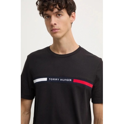 Tommy Hilfiger pánske čierne nášivkou MW0MW36498