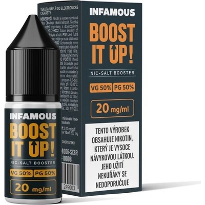 Infamous Liqonic NicSalt MTL booster 50/50 20 mg 10 ml – Zboží Dáma