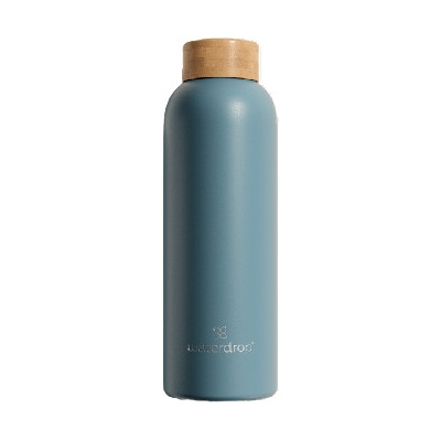 Waterdrop Thermo Steel fľaša na vodu z nehrdzavejúcej ocele farba Turquoise Matt 600 ml
