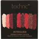 Technic paletka pigmentů v červeným a zářivě růžových odstínech Pressed pigment palette Intrigued / Ruby 6,75 g