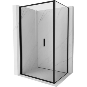 Mexen Exo-F сгъваема душ кабина 100 x 95 см, прозрачна, черна - 816-100-095-70-00 (816-100-095-70-00)