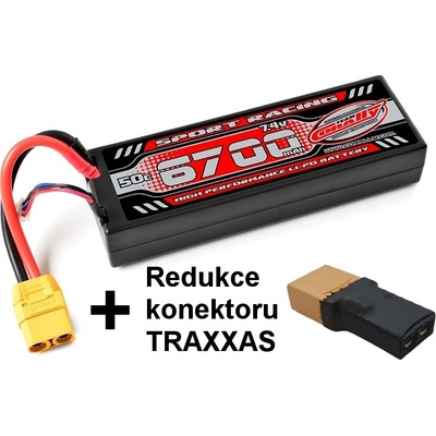 CORALLY Sport Racing 50C 6700 mAh 7.4 V -LiPo Stick Hardcase-XT90