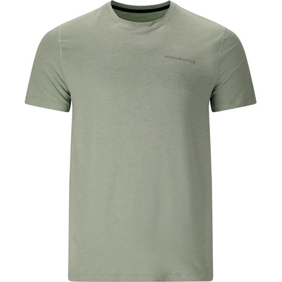 ENDURANCE Мъжка спортна тениска ENDURANCE Abdon Melange S/S Tee Sport shirt - Green Milieu - размер XXL (216-4581-1215)