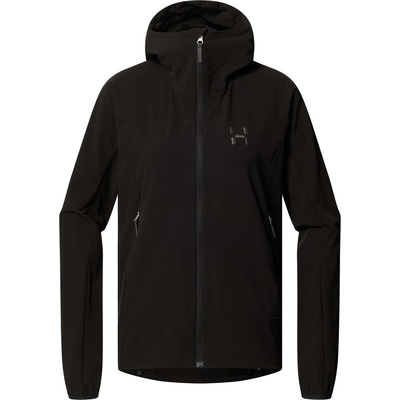 Haglöfs Дамско софтшел яке Haglöfs Women's Rosson Softshell Hood Softshell jacket - True Black - размер XL (103-2405-0315)