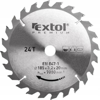 Kotouč pilový s SK plátky, 185x2,2x20mm, 24T, SK plátky 3,2mm, 8803225