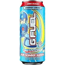 G FUEL Mega Man Energetický nápoj s příchutí tříště z modré maliny 473 ml