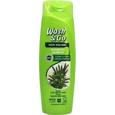 Wash&Go шампоан за коса, Herbal, 180мл